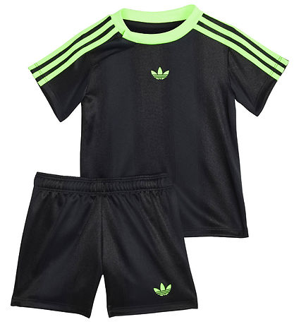 adidas Originals Stuttermabolur/Short - Svart/Merki Green
