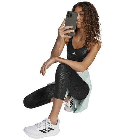 adidas Performance Trainingstop - Schwarz m. Weiß