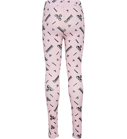Hummel Leggings - hmlJR líkamsræktarstöð - Varla Bleikt M. Lógó
