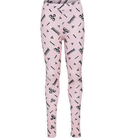 Hummel Leggings - hmlJR líkamsræktarstöð - Varla Bleikt M. Lógó