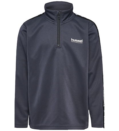 Hummel Bluse - hmlJR Goal Tape Halfzip - Ebony