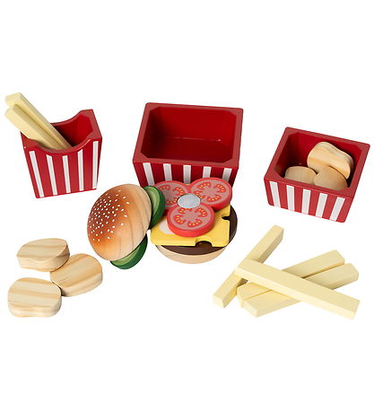 MaMaMeMo Play Food - Burger Menu - Wood