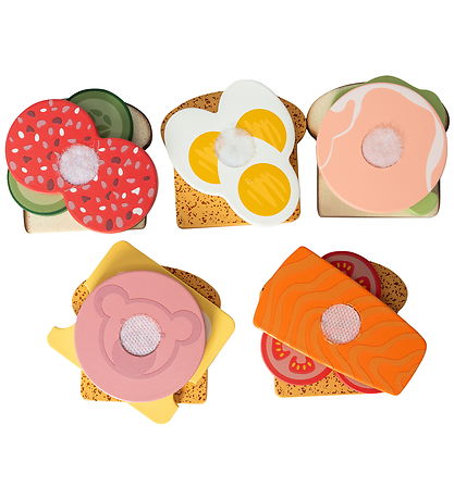 MaMaMeMo Leksaksmat - Sandwich - Trä