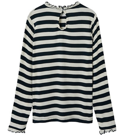 Name It Blouse - NkfPrakula - Dark Sapphire/Bright White