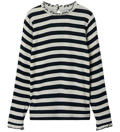 Name It Blouse - NkfPrakula - Dark Sapphire/Bright White