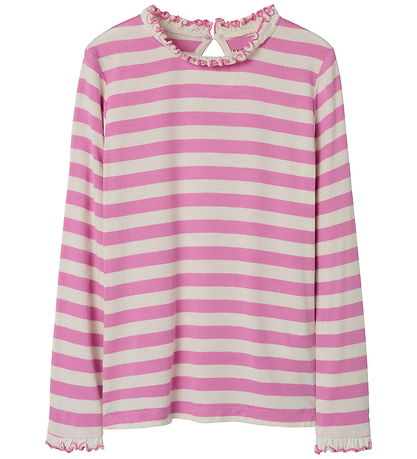 Name It Blouse - NkfPrakula - Fuchsia Pink/Bright White