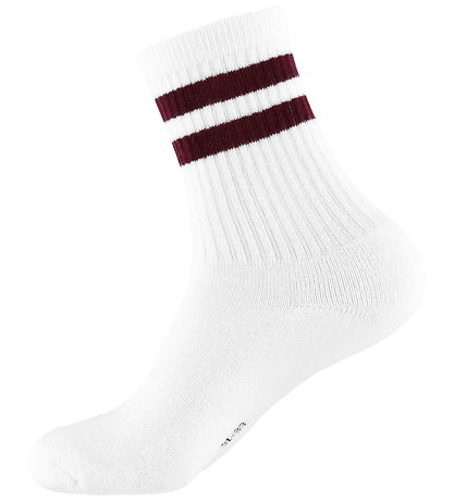 Name It Sokkar - NkmJans - Bright White/Fig