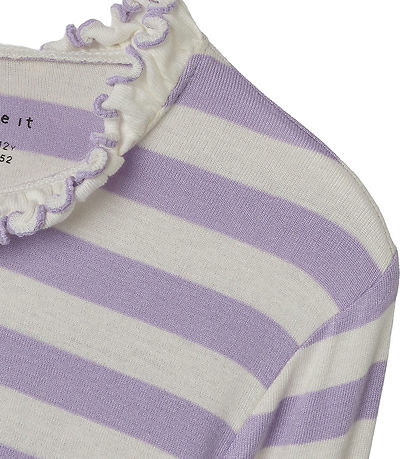 Name It Blouse - NkfPrakula - Lavendula/Bright White