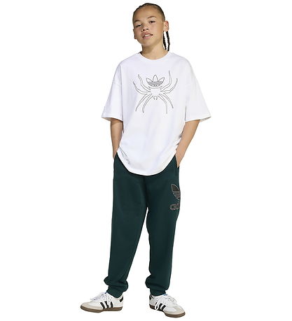 adidas Originals Stuttermabolur - Hvítur M. kónguló