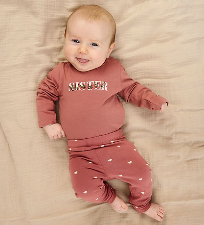The New Siblings Leggings - TnsbNova - Withered Rose w. Hearts