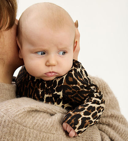 The New Siblings Bodysuit l/s - TnsbPenny - Feather Gray AOP
