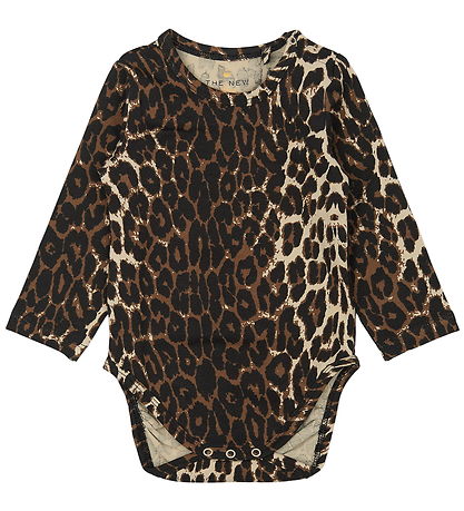 The New Siblings Bodysuit l/s - TnsbPenny - Feather Gray AOP