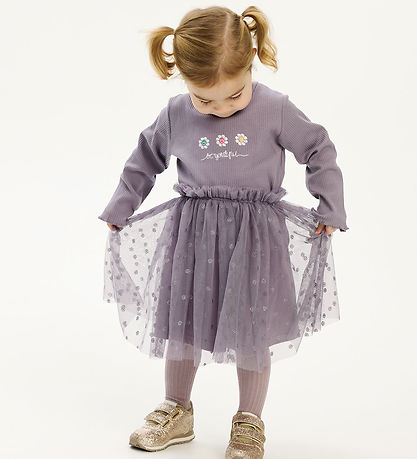 The New Siblings Skirt - TnstPoppy - Gray Ridge w. Smileys