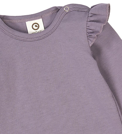 Müsli Bodysuit l/s - Cozy Me Frill - Lilac Fog