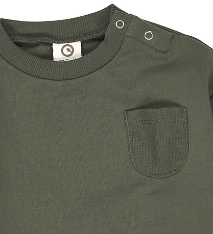 Müsli Peysa - Barn - Cozy Ég Pocket - Deep Green
