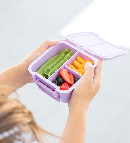MontiiCo Snackbox w. 3 Rum - Bento Two - 500 mL - Lilac