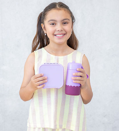 MontiiCo Snackbox w. 3 Rum - Bento Two - 500 mL - Lilac
