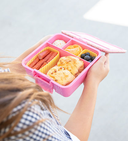 MontiiCo Lunchbox w. 3 Rum - Bento Three - 1 L - Floss Glitter