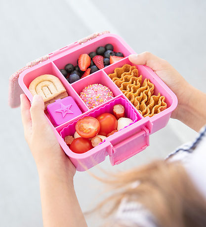 MontiiCo Lunchbox w. 5 Rum - Bento Five - 980 mL - Floss Glitter