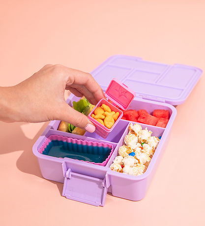 MontiiCo Lunchbox w. 5 Rum - Bento Five - 980 mL - Lilac