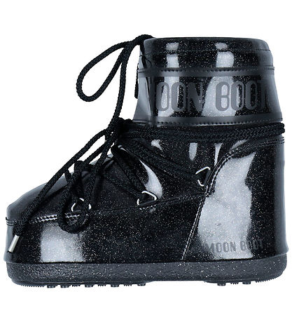 Moon Boot Winter Boots - Icon Low Glitter - Black