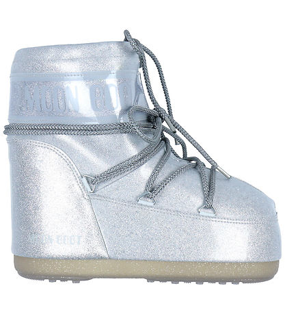 Moon Boot Winter Boots - Icon Low Glitter - Silver