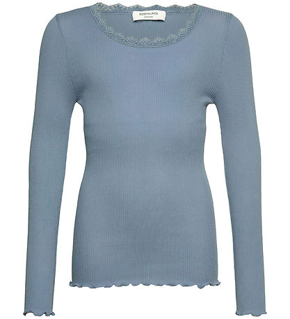 Rosemunde Blouse - Rib - Balta - Infinity w. Lace