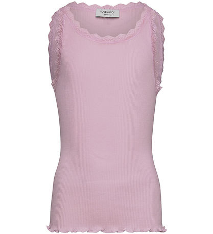Rosemunde Top - RkBalta - Rib - Dawn Pink w. Lace