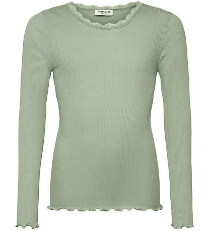 Rosemunde Blouse - Rib - Balta - Abbey Stone w. Lace