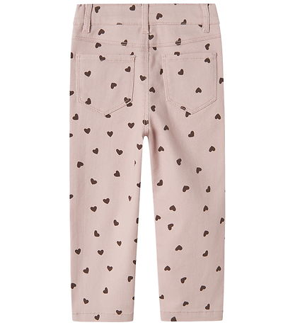 Name It Trousers - NmfRose - Burnished Lilac/Heart
