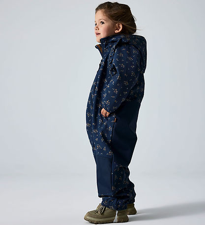 Name It Softshell Suit w. Fleece - NmfAlfao - Spellbound/Bouguet