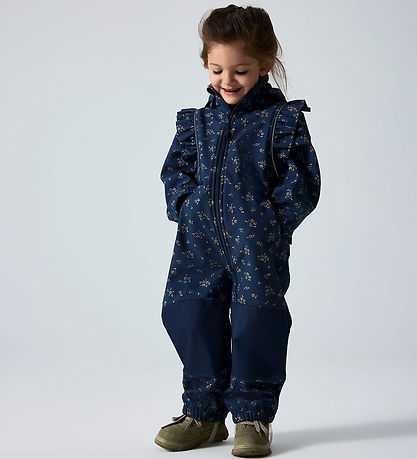 Name It Softshell Suit w. Fleece - NmfAlfao - Spellbound/Bouguet