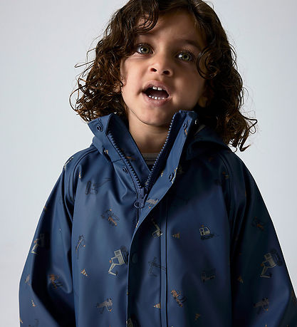 Name It Regenkleidung m. Fleece - NmmTrocken10 - Vintage Indigo