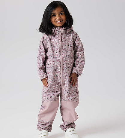 Name It Softshell Suit w. Fleece - Noos - NmfAlfa - Woodrose/Blo