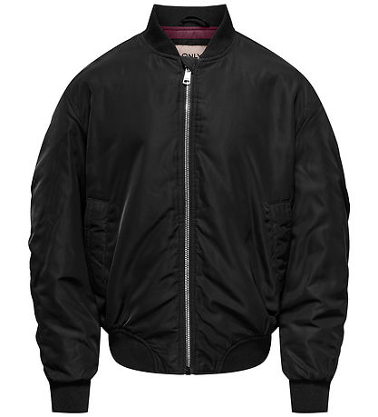 Kids Only Bomber Jacket - KogMinna - Black/Mauve Wine