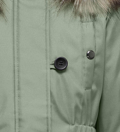 Kids Only Jacket - Noos - KogIris - Desert Sage/Fur Light Grey