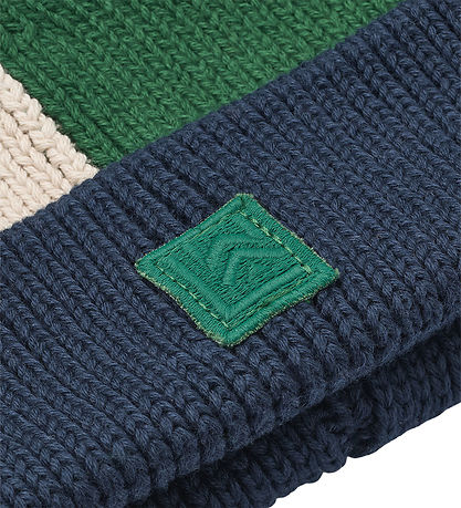 Liewood Beanie - Knitted - Ezra - Classic Navy Multi Mix