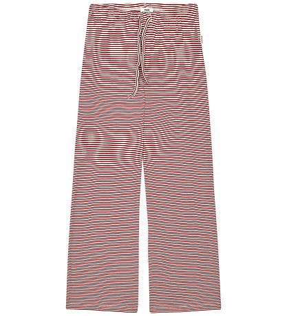 Mads Nørgaard Trousers - Rib - Stripe Verona - Winery/Vanilla Ic
