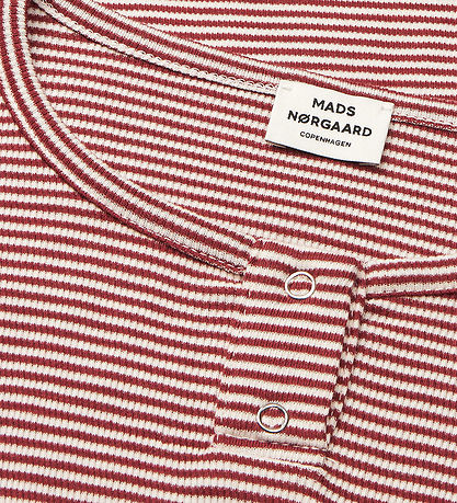 Mads Nørgaard Bluse - Stripe Tala - Weingut/Vanilla Ice