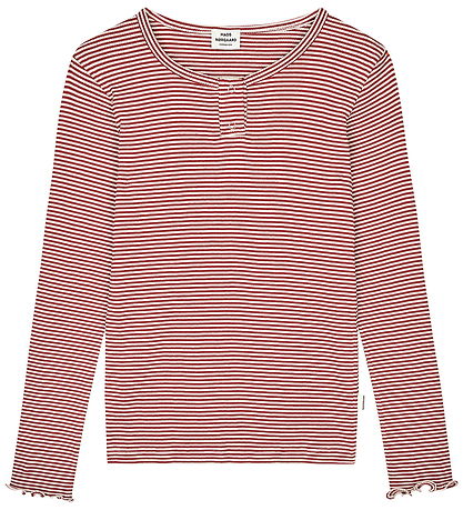 Mads Nørgaard Bluse - Stripe Tala - Weingut/Vanilla Ice