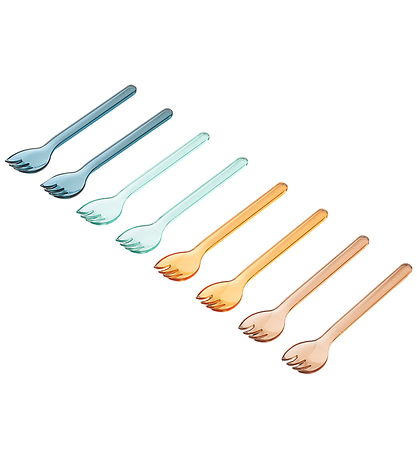 Liewood Forks - 8-Pack - Alonso - Tritan - Indigo Multi Mix