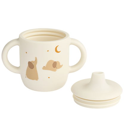 Liewood Bolli m. stút - Neil Sippy Cup - Sílikon - Elephant/Fíla