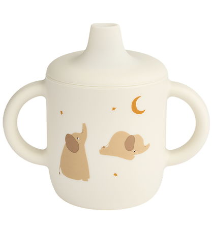 Liewood Bolli m. stút - Neil Sippy Cup - Sílikon - Elephant/Fíla