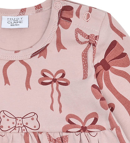 Hust and Claire Dress - Kis Bows - Adobe Rose
