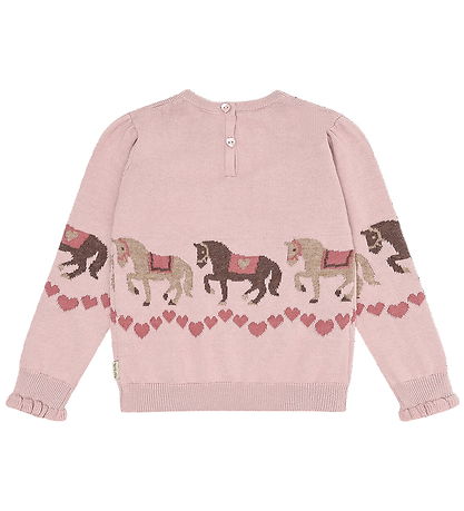 Hust and Claire Blouse - Knitted - Pani Horse - Adobe Rose