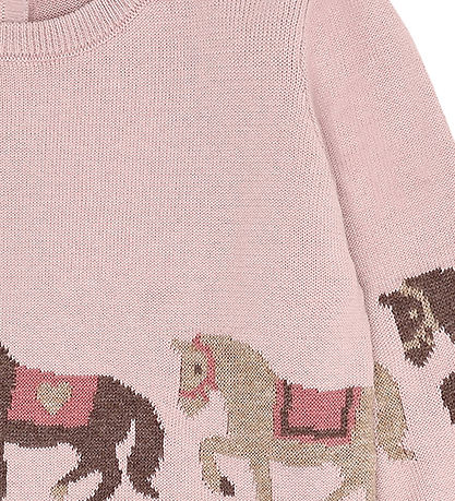 Hust and Claire Blouse - Knitted - Pani Horse - Adobe Rose