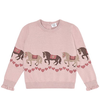 Hust and Claire Blouse - Knitted - Pani Horse - Adobe Rose