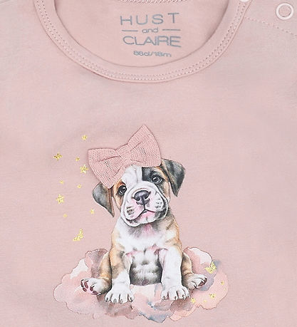 Hust and Claire Bodysuit l/s - Bri Sweet Puppy - Adobe Rose