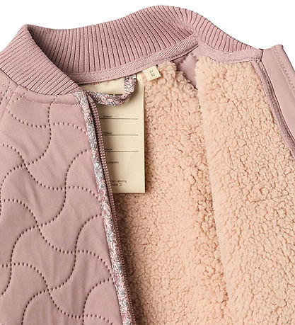 Wheat Thermojacke m. Fleece - Ellas - Warm Rose m. Blumen