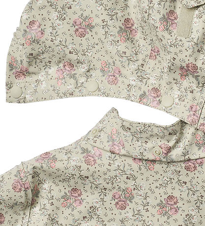 Wheat Regenjacke - Ollo - Slightly Green Blumen